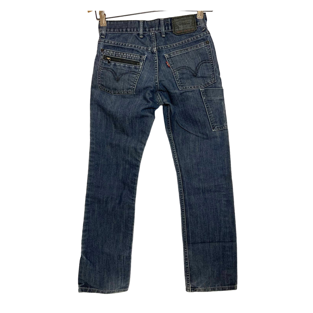 Boys Levis 511 Carpenter Zip Pockets Denim Jeans Blue Size 10 Regular 25X25